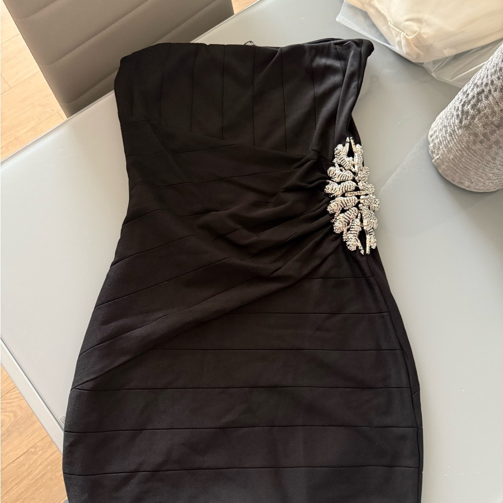 Sky Cream Strapless Bodycon Dress Cocktail